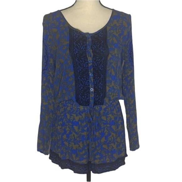 Free People Long Sleeve Resort Romper - Picture 7 of 16